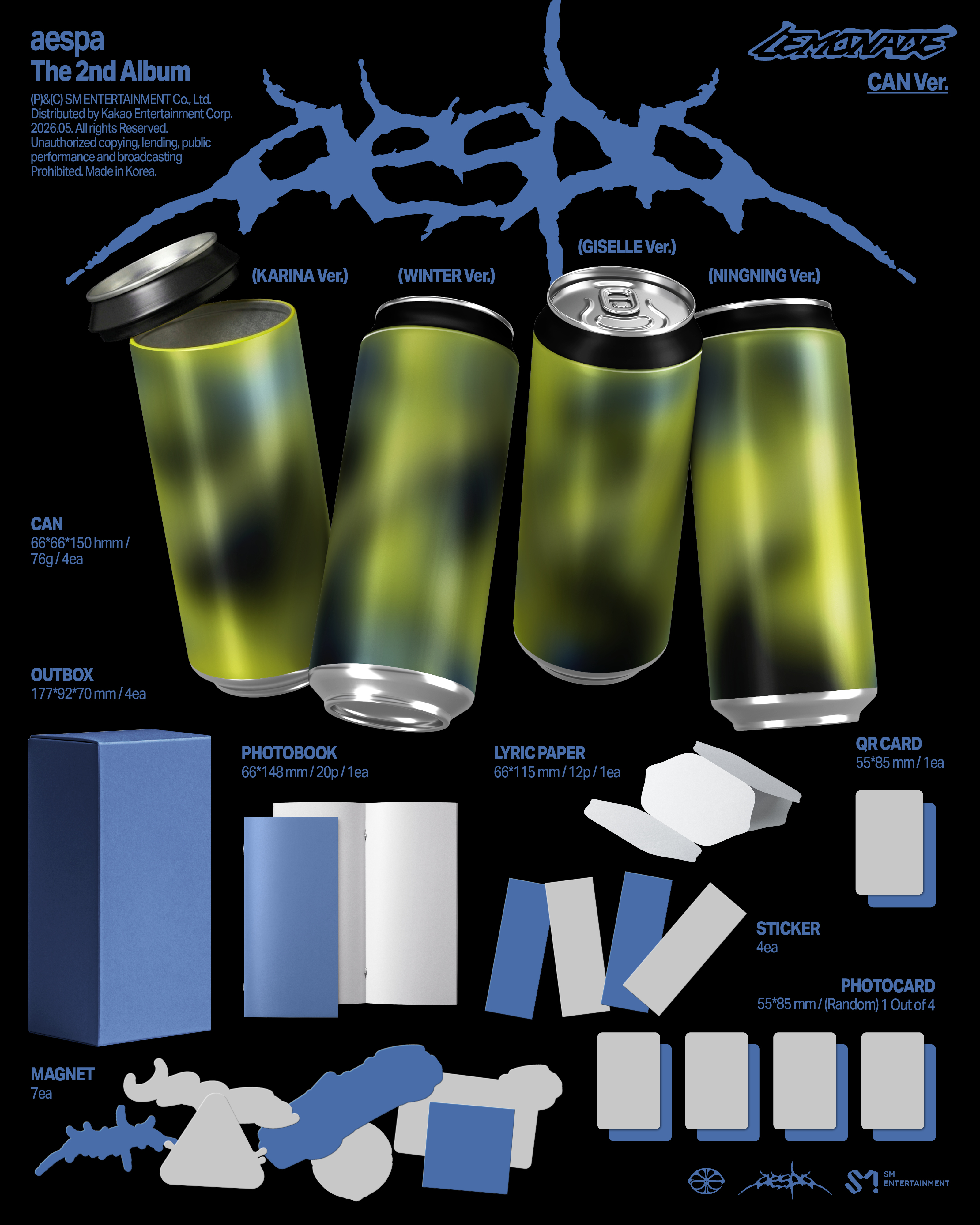 Preorder: aespa - [LEMONADE] (CAN Ver.) 