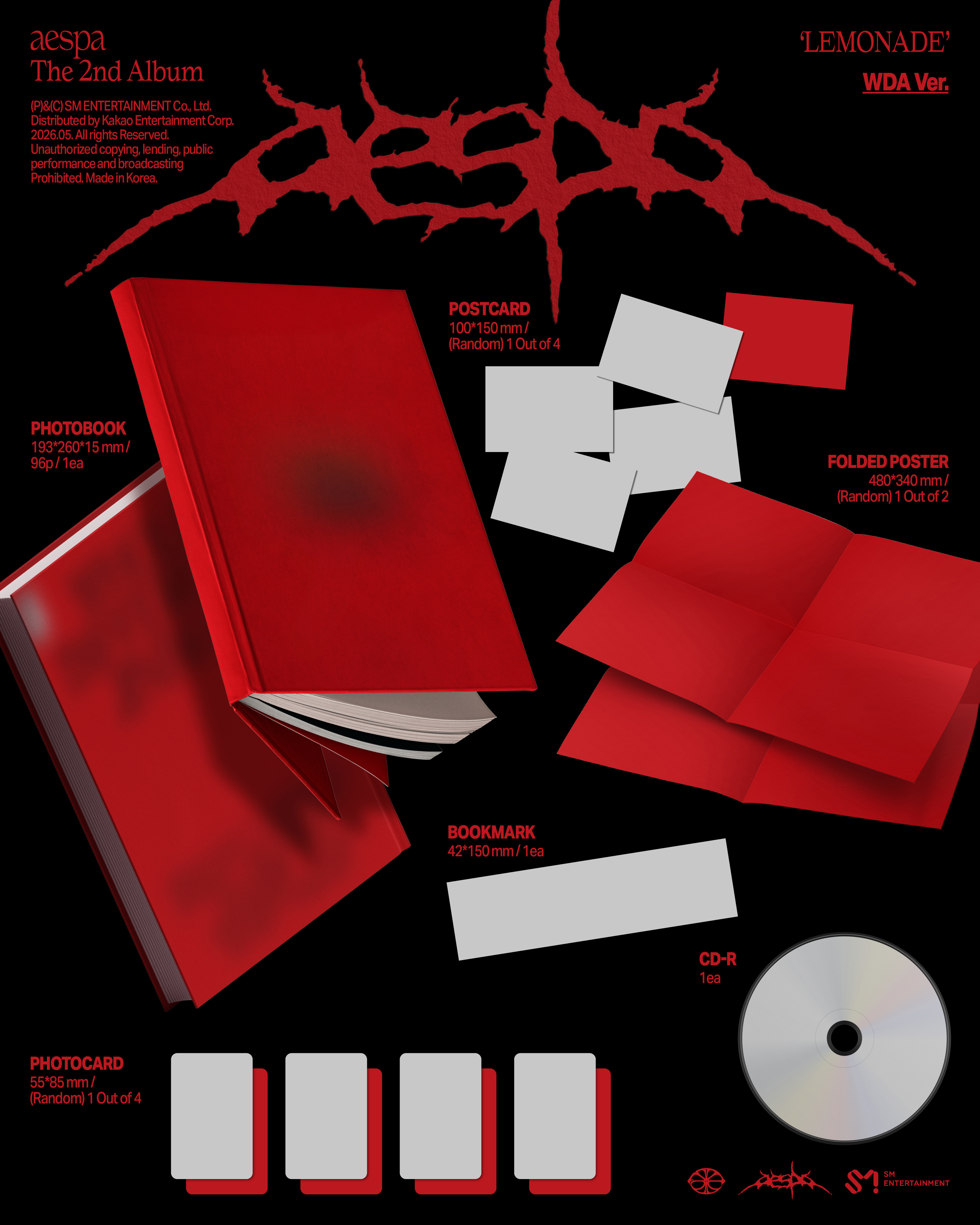 Preorder: aespa - [LEMONADE] (WDA Ver.)