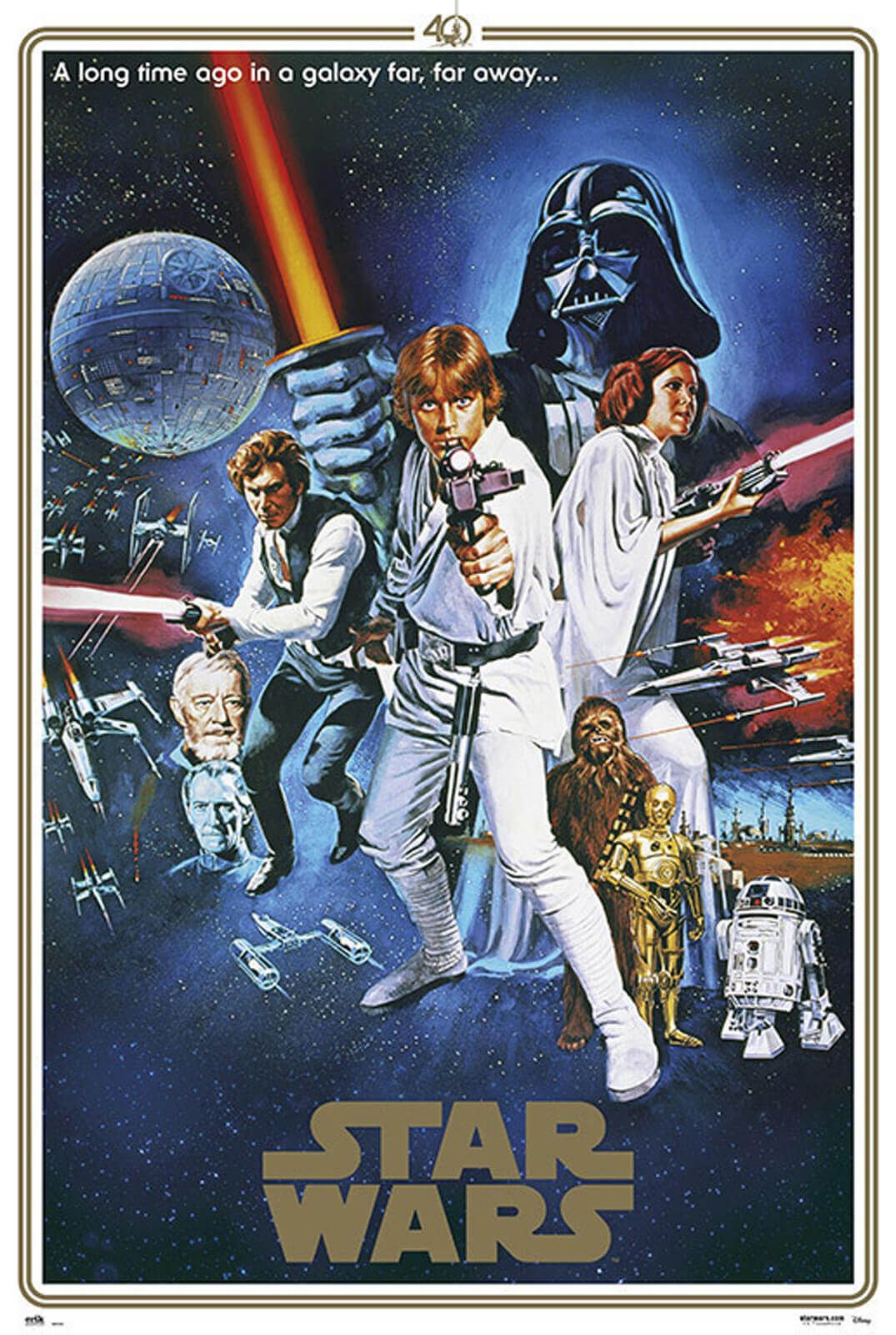 Plakat - Star Wars 40 Anniversary (GPE5166)