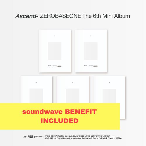 Preorder: (SOUNDWAVE) ZEROBASEONE - 6th mini album [Ascend-] (11 Ver.) 