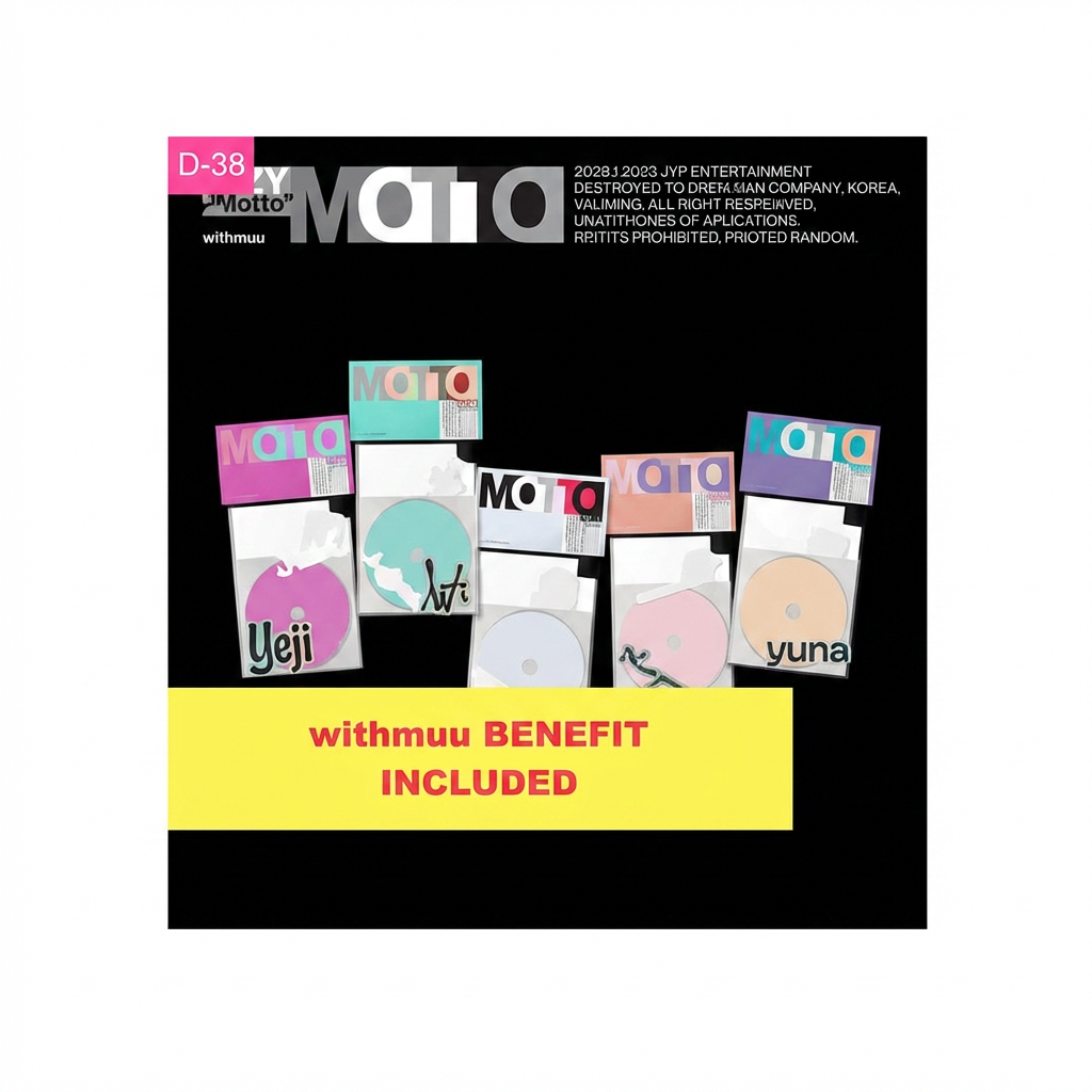 Preorder: (withmuu) ITZY - [Motto] (MEMBER Ver.) (5 TYPES Random)