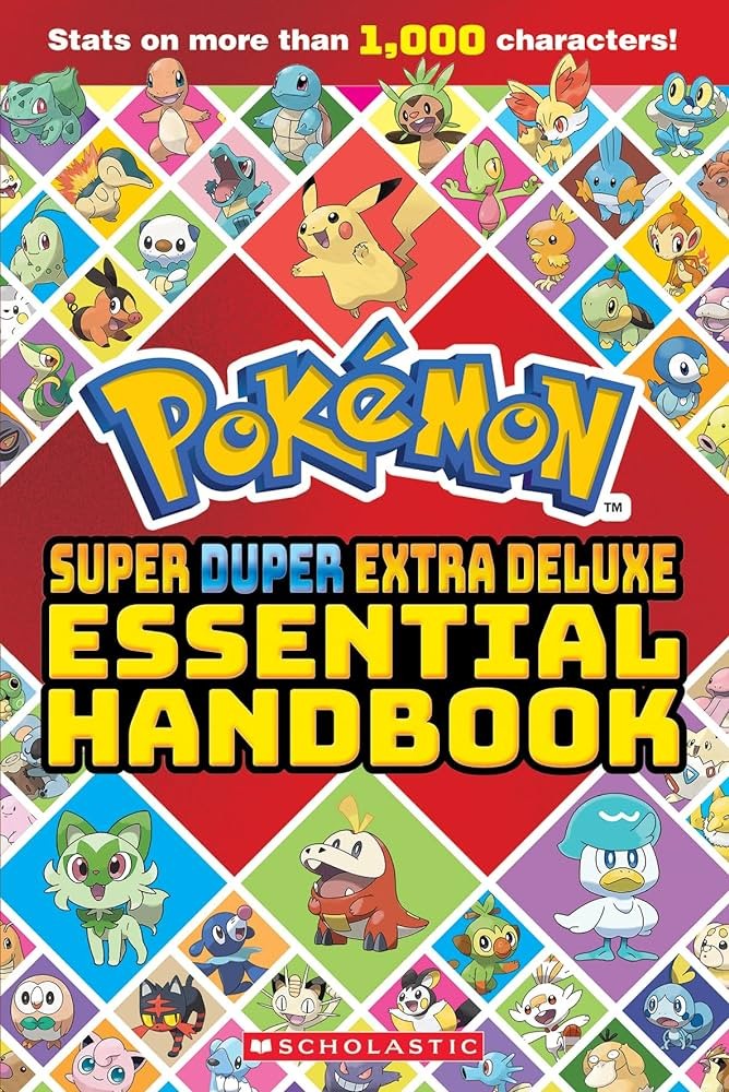 Okładka mangi (Viz Media) Pokemon - Super Duper Extra Deluxe Essential Handbook (eng.)