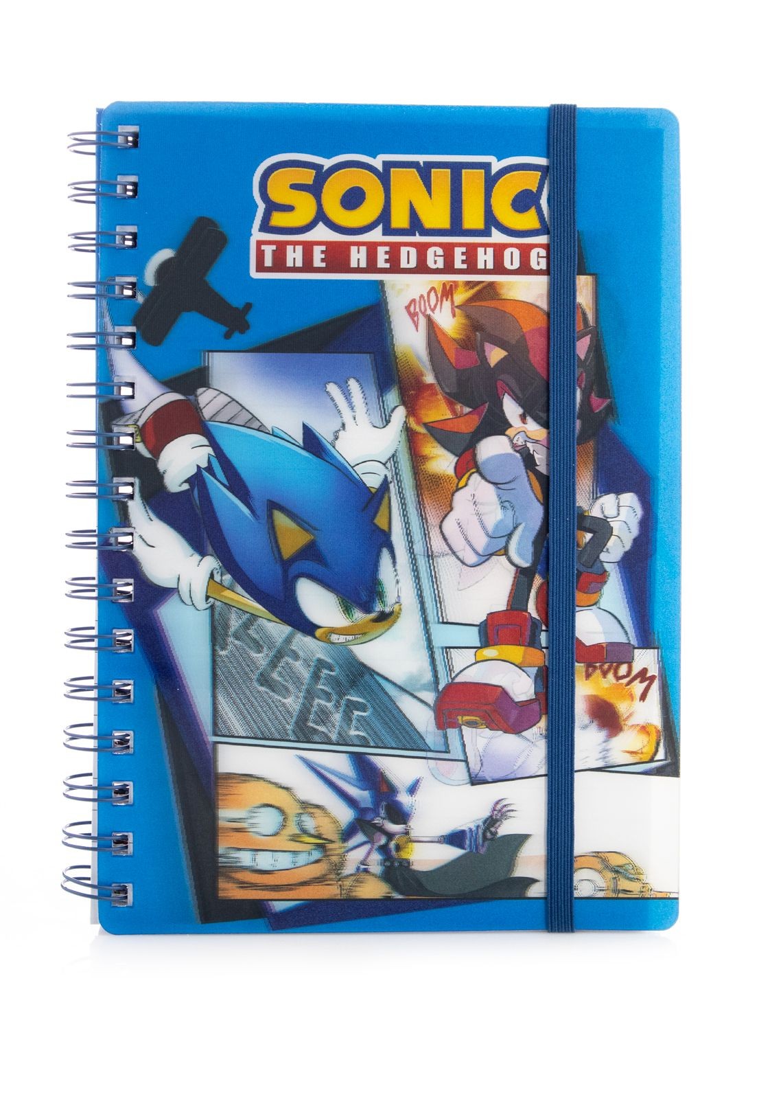 Notes A5 z okładką 3D kołozeszyt - Sonic The Hedgehog Comic