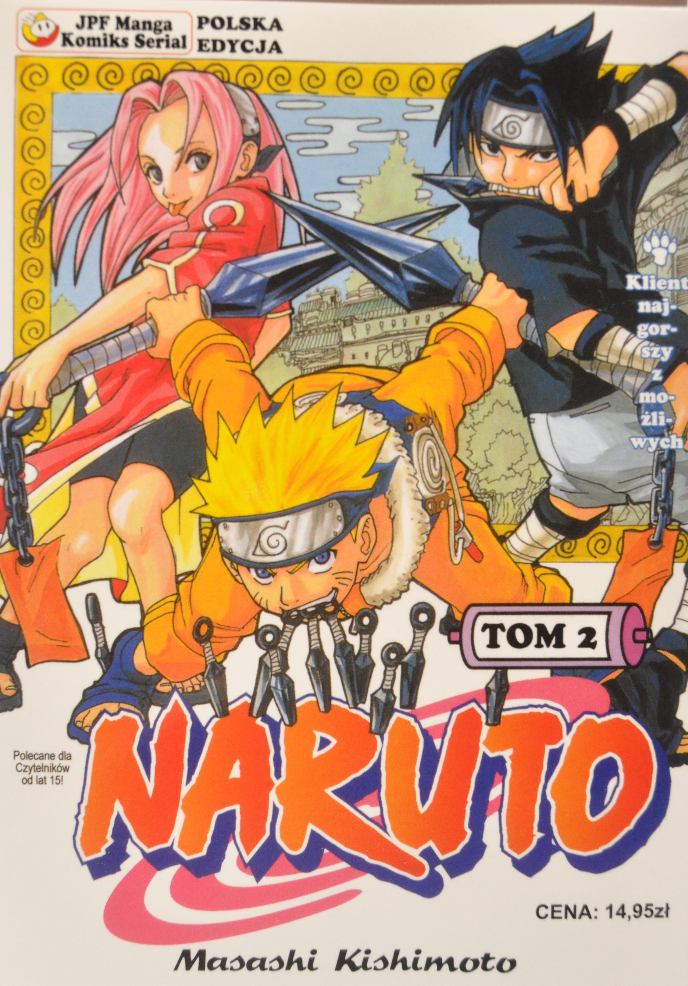 Okładka mangi Manga Naruto tom 2