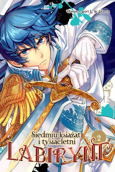 Okładka mangi (Dango) Siedmiu książąt i tysiącletni labirynt - Tom 2