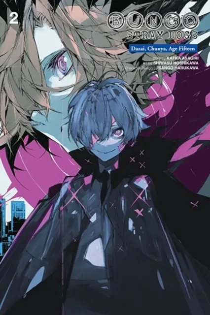 Okładka mangi (Yen Press) Bungo Stray Dogs - Dazai Chuuya age 15 - tom 2 (eng.)