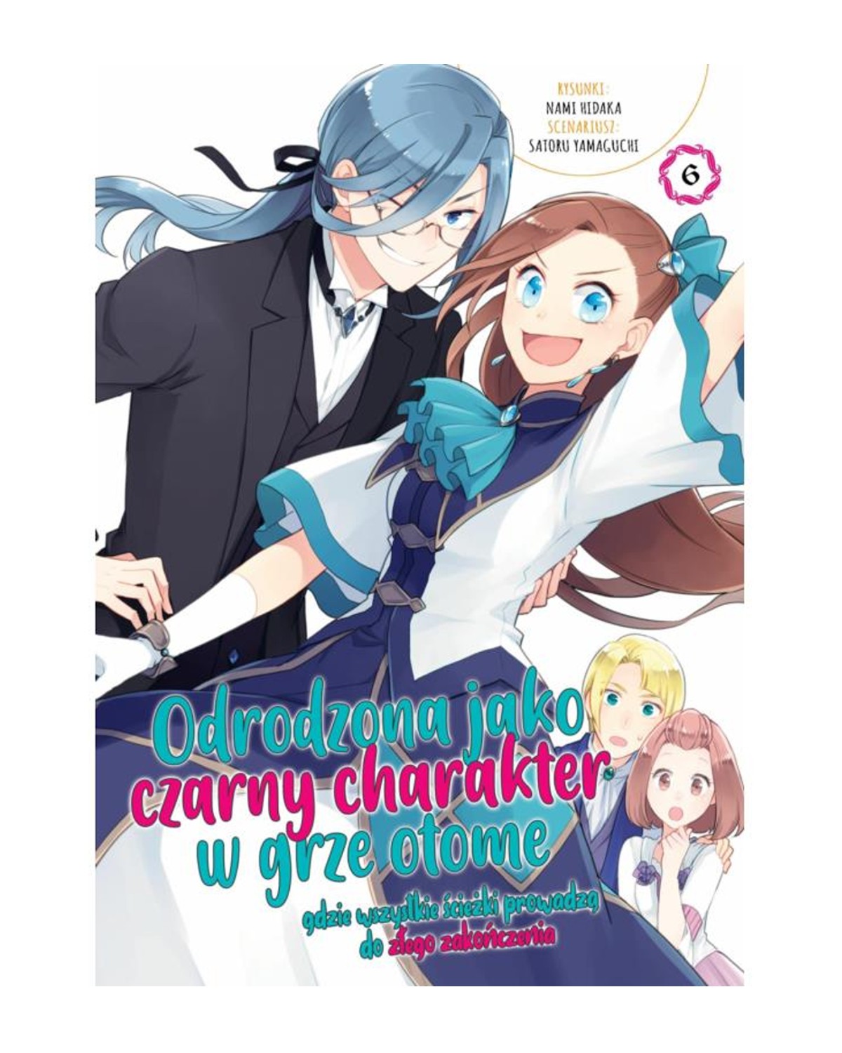 Okładka mangi (Dango) Odrodzona jako czarny charakter w grze otome - tom 6