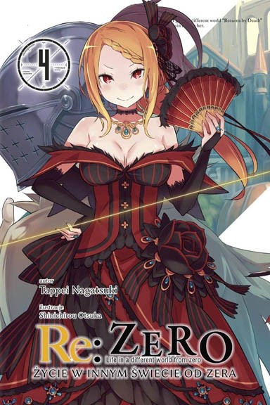 Okładka mangi Light Novel'a - Re:Zero kara Hajimeru Isekai Seikatsu - tom 4
