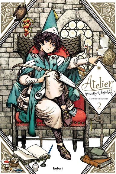 Okładka mangi (Kotori) Atelier spiczastych kapeluszy - Tom 2