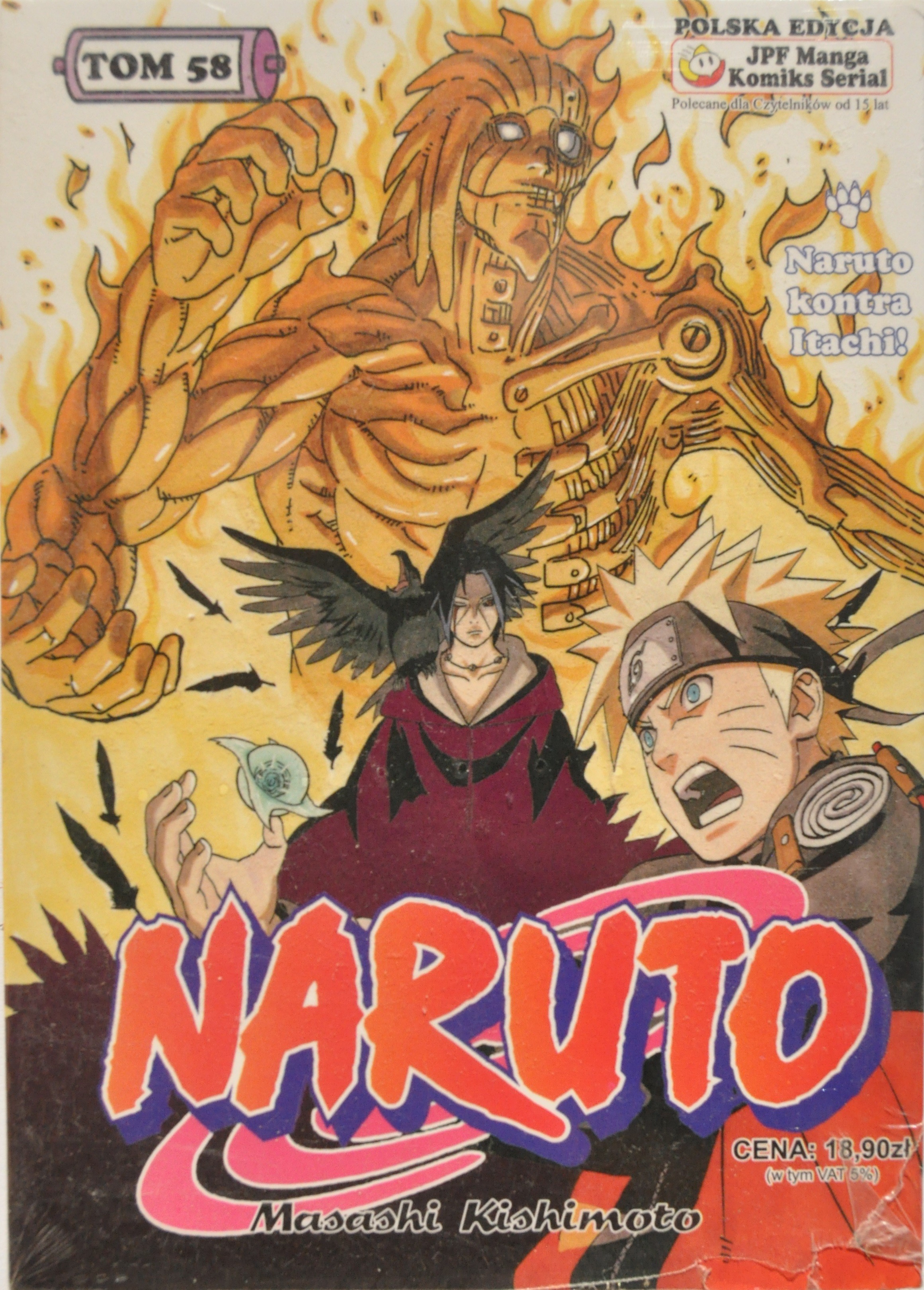 Okładka mangi Manga Naruto tom 58