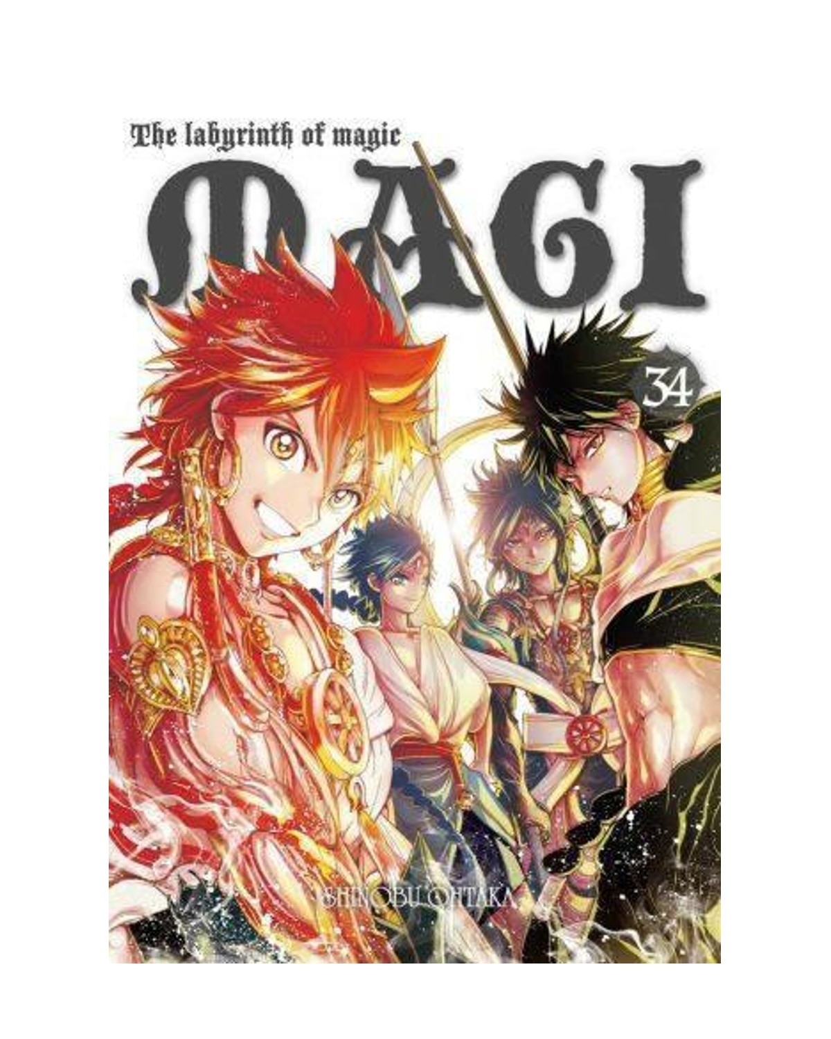 Magi: the labyrinth of magic - tom 34 — okładka mangi