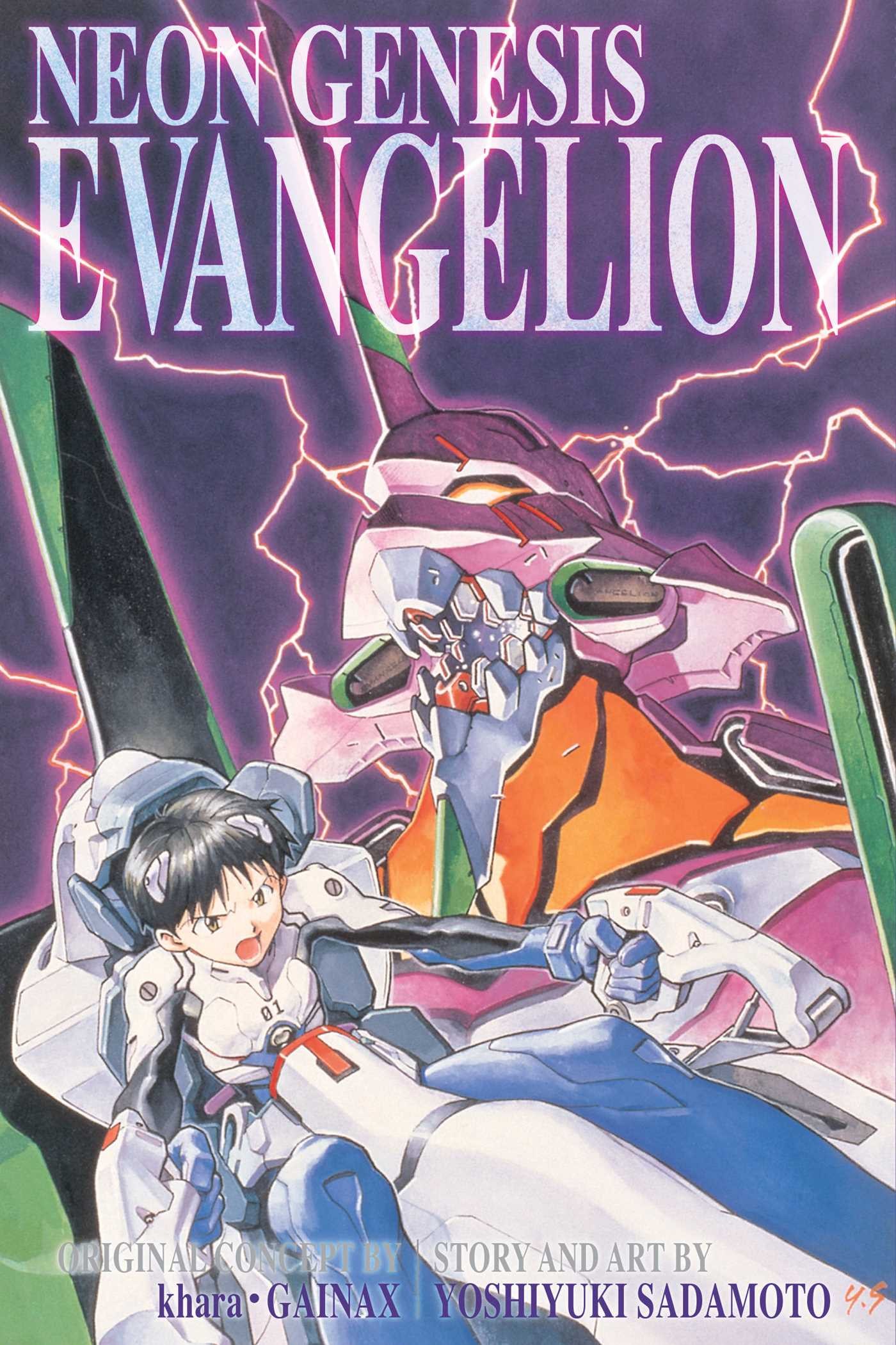Okładka mangi (Viz Media) Neon Genesis Evangelion 3-In-1 Edition - tom 1 (eng.)
