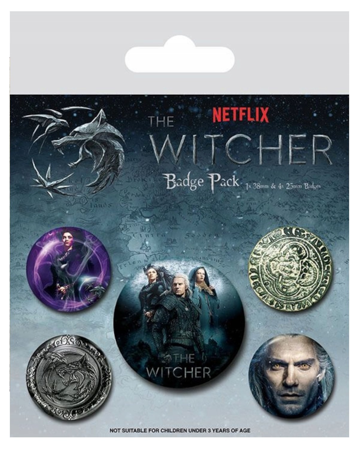 Zestaw przypinek - Wiedźmin