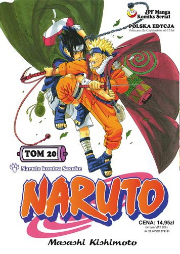 Manga Naruto tom 20 — okładka mangi