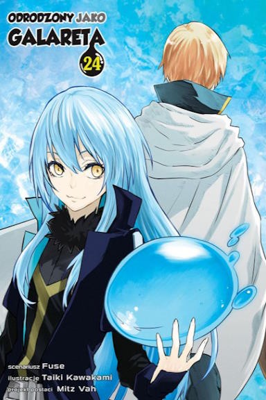 Odrodzona jako czarny charakter w grze otome — Manga Odrodzony jako Galareta - tom 24 — okładka mangi