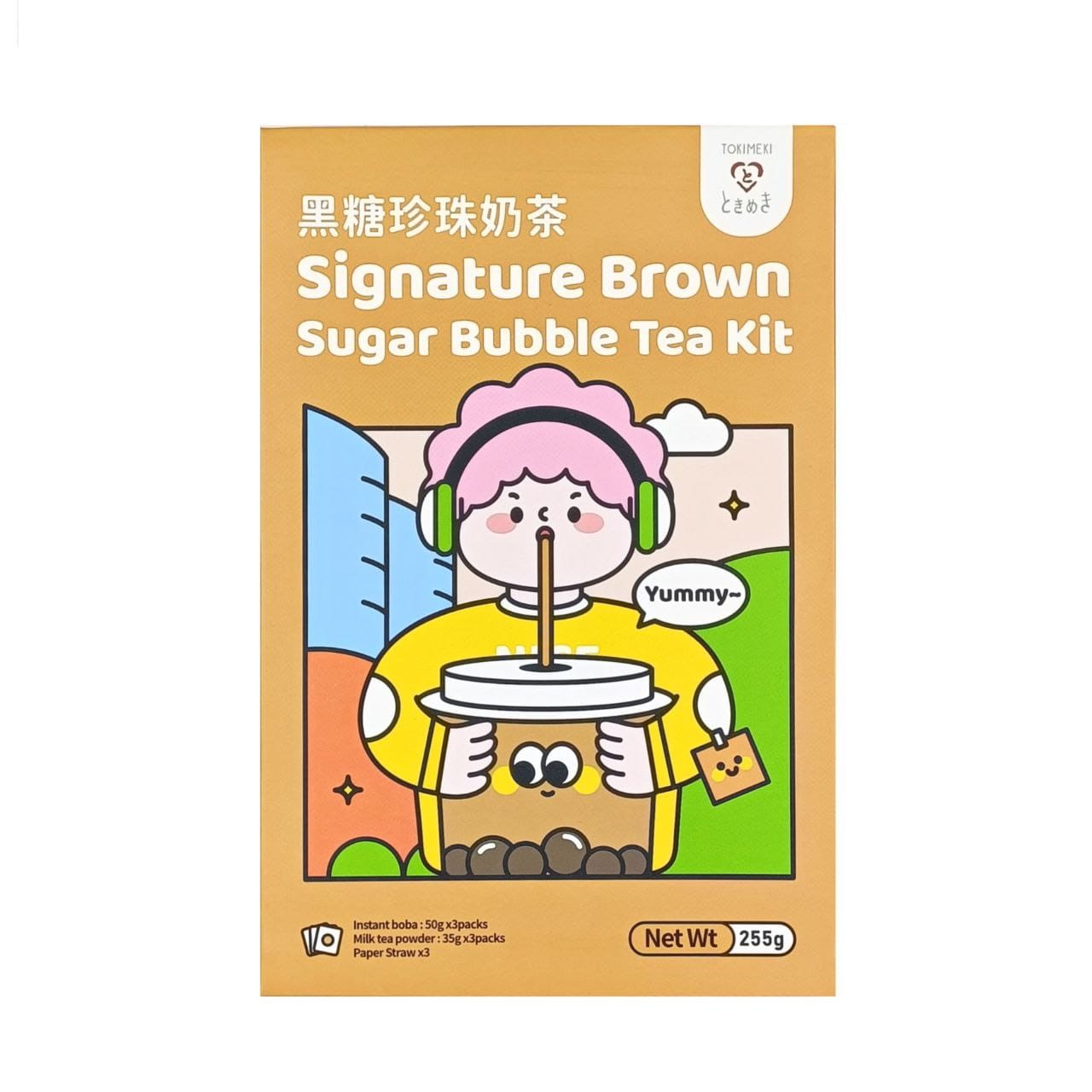 Zestaw Bubble Tea - brązowy cukier