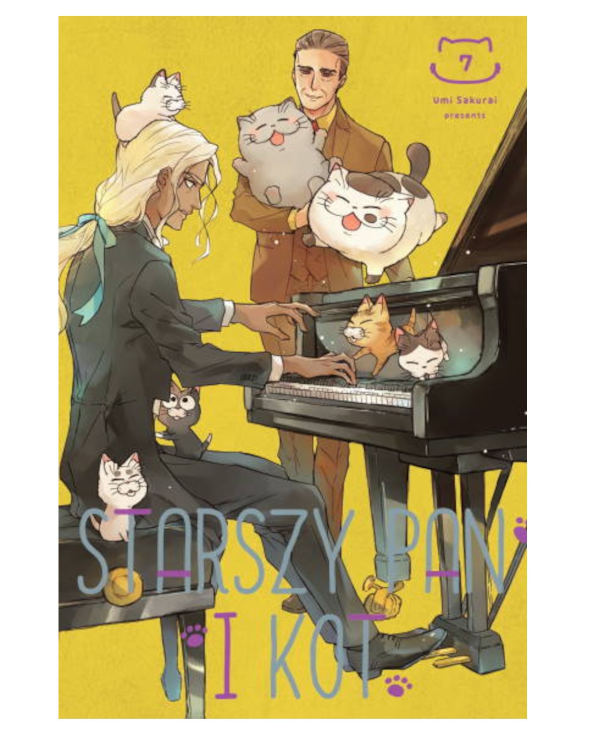 Starszy Pan i Kot - tom 7 — okładka mangi