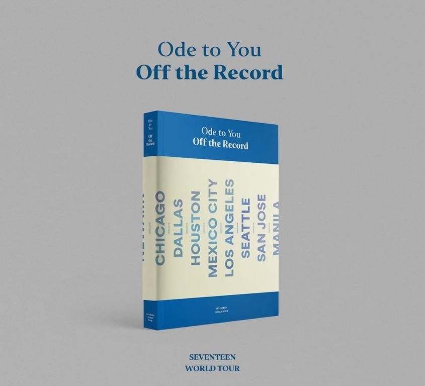SEVENTEEN - Ode to You, Off the Record (2019 World Tour Photobook)