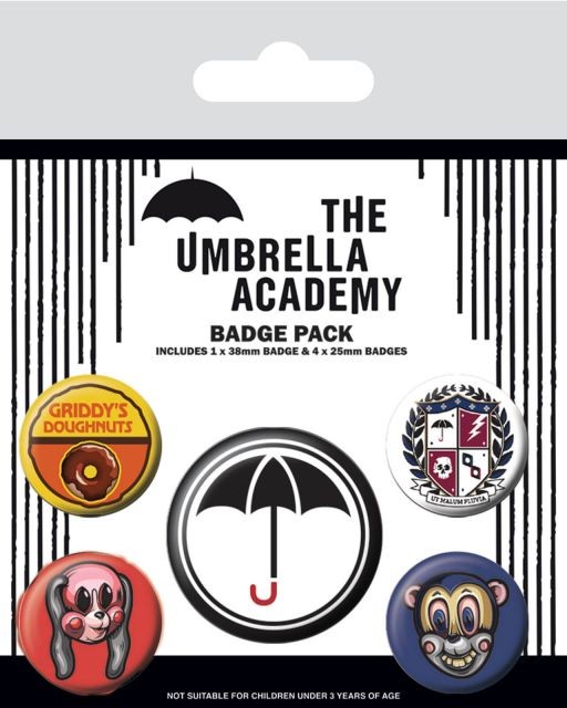 Zestaw przypinek - The Umbrella Academy