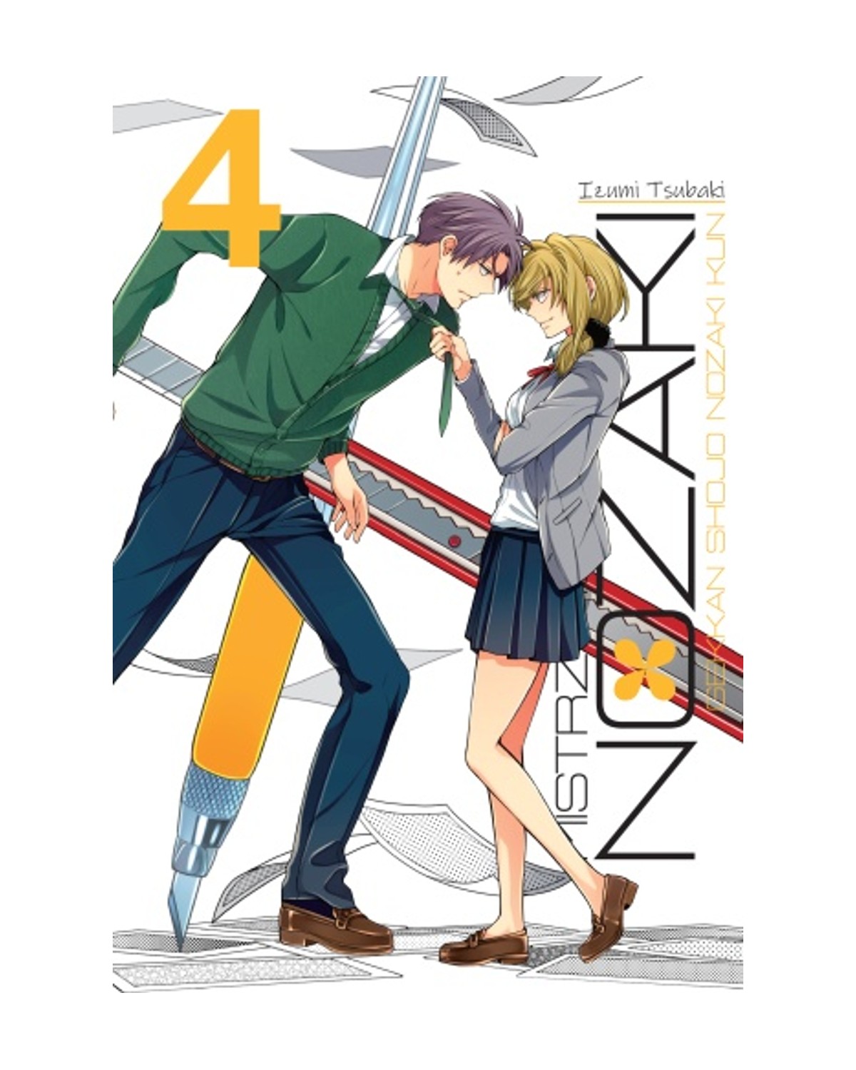 Nozaki Mistrz Romansu - tom 4 — okładka mangi