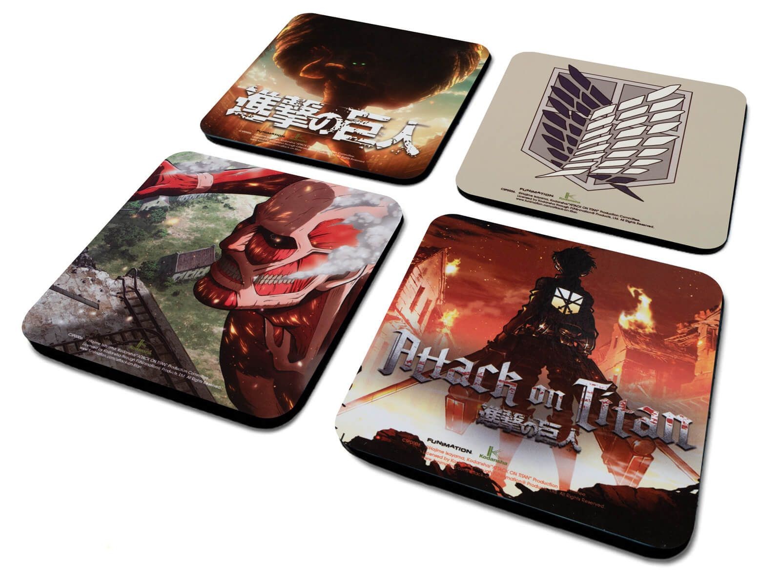 Podkładki pod kubek - Attack On Titan