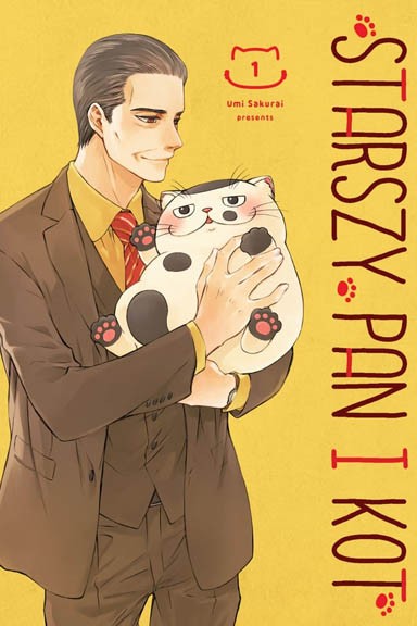 Starszy Pan i Kot - Tom 1 — okładka mangi