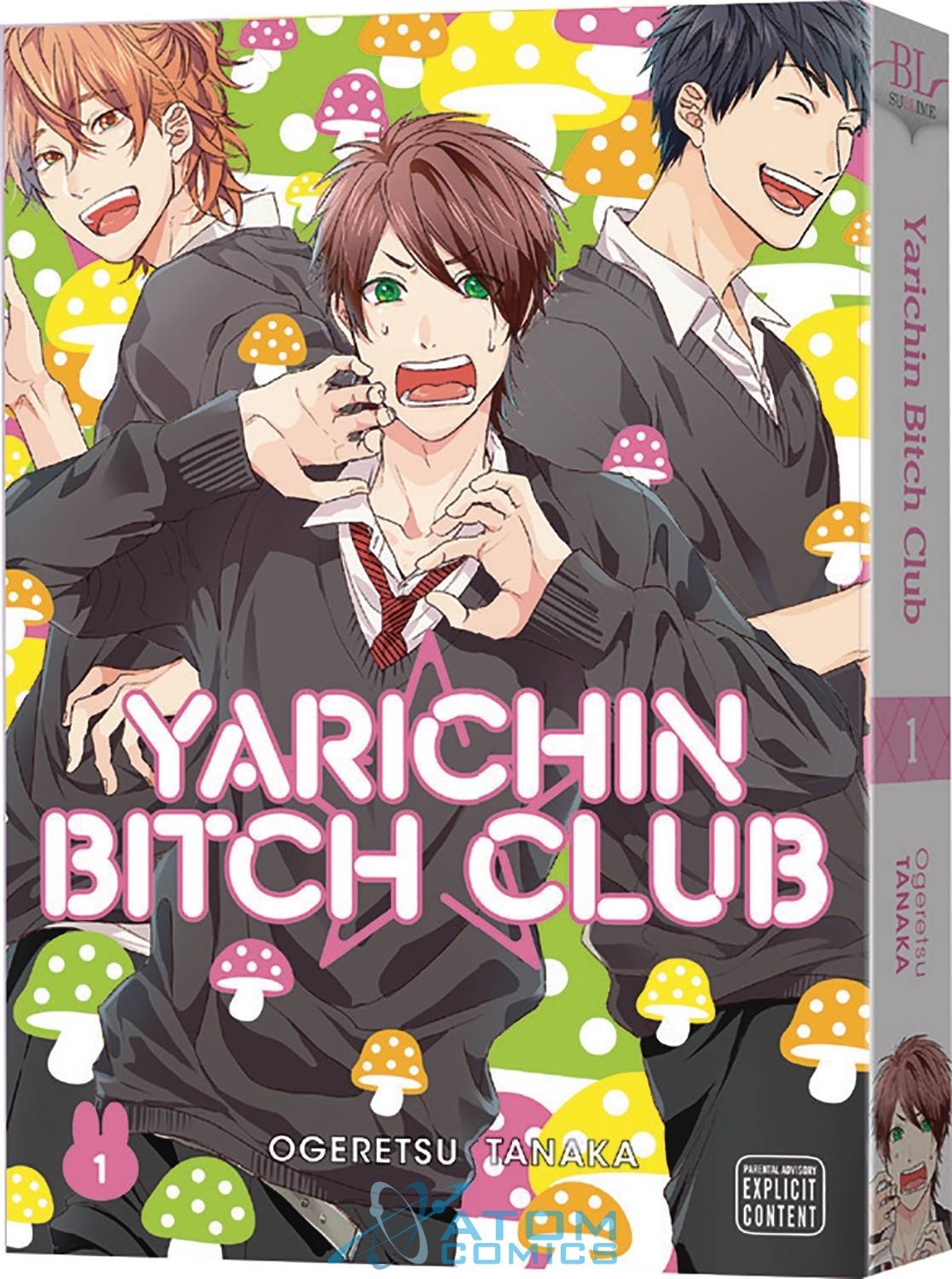 Okładka mangi (Viz Media) Yarichin Bitch Club - tom 1 (eng.)