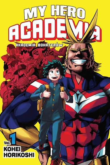 Okładka mangi (Planeta Komiksów) Manga - Boku no Hero Academia tom 1