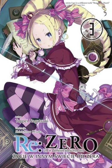 Okładka mangi Light Novel'a - Re:Zero kara Hajimeru Isekai Seikatsu - tom 3