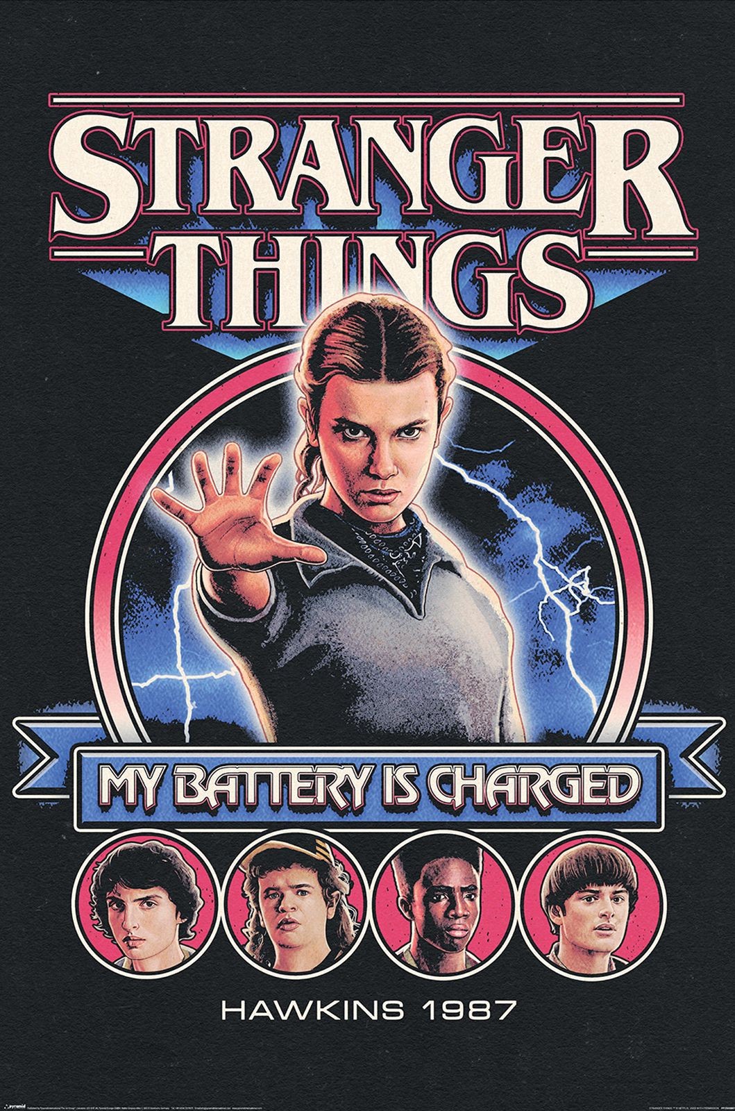 Plakat - Stranger Things 5 My Battery Is Charged (PP2500887)
