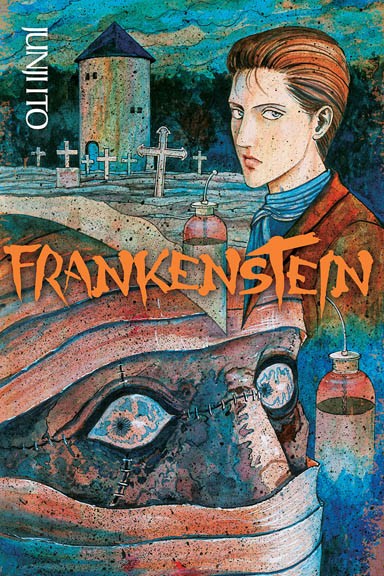 Junji Ito - Kolekcja horrorów — Manga Junji Ito - Tom 10 - Frankenstein — okładka mangi