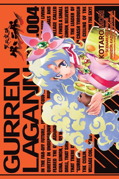 Przebijający niebo Gurren Lagann — Manga Przebijający niebiosa Gurren Lagann - tom 4 — okładka mangi