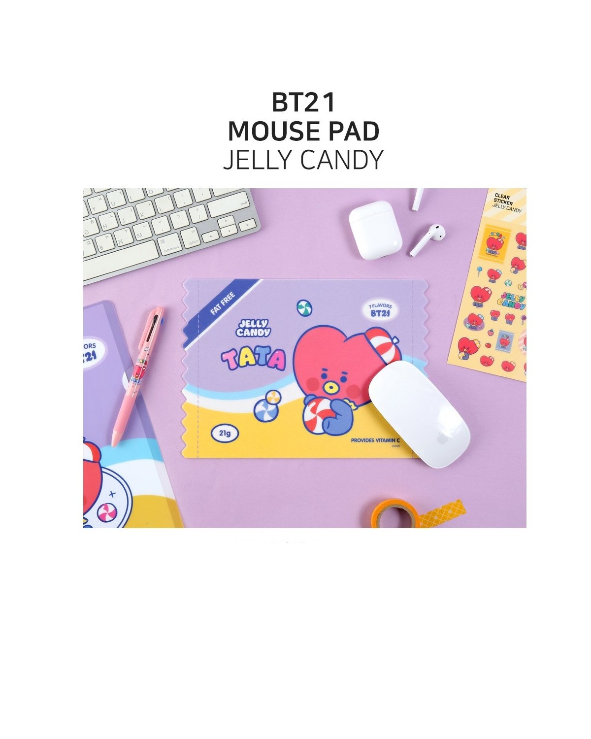 BT21 MOUSE PAD JELLY CANDY (MP)