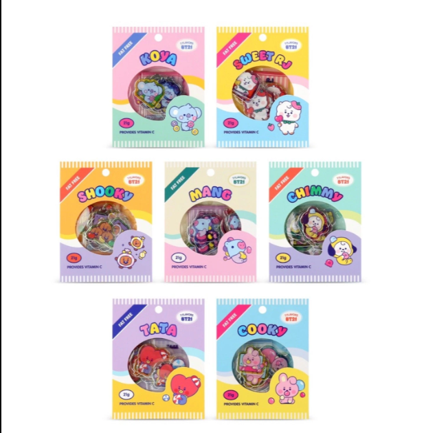 BT21 BABY FLAKE STICKER PACK JELLY CANDY