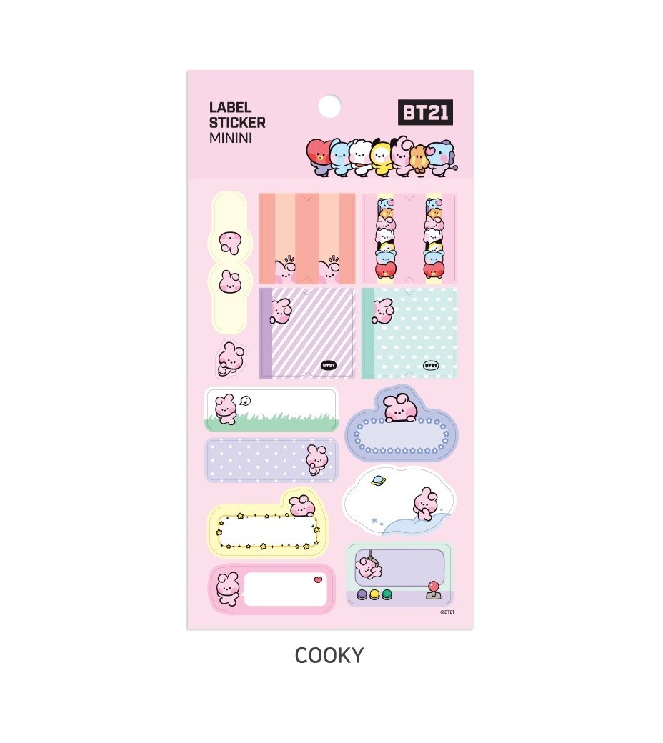 BT21 LABEL STICKER MININI (MP)