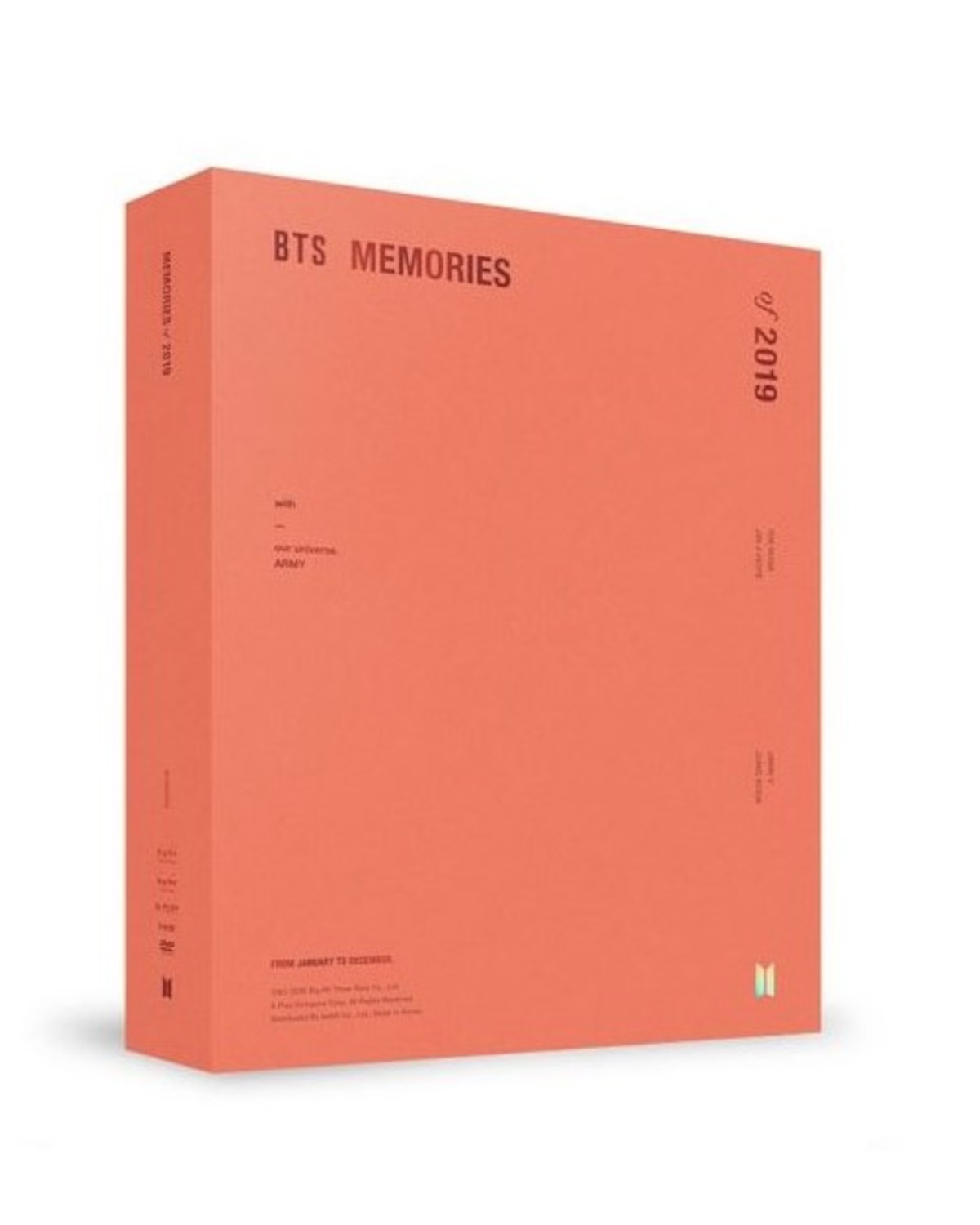 BTS - MEMORIES OF 2019 DVD (6 płyt DVD)