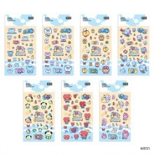 BT21 CLEAR STICKER SUMMER SKY