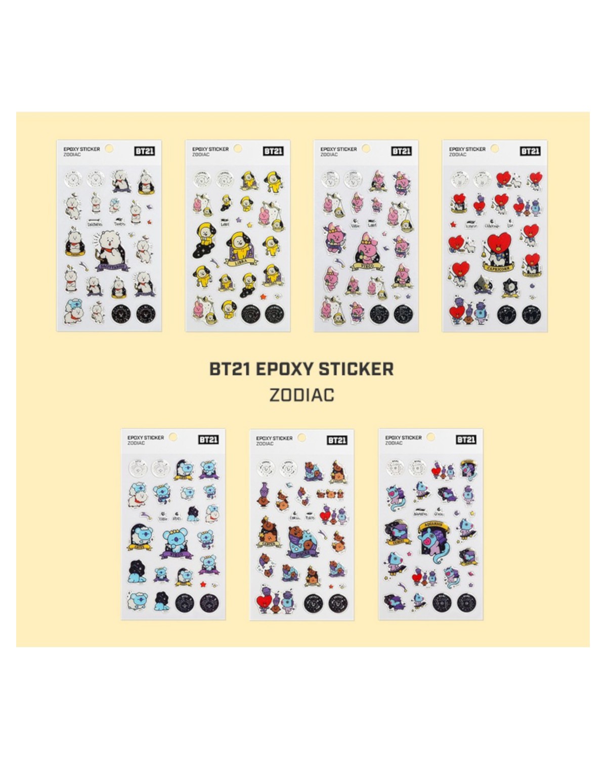 BT21 Epoxy Sticker - ZODIAC (MP)