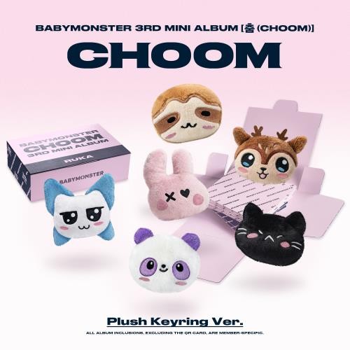 Preorder:  BABYMONSTER - 3rd MINI ALBUM 춤 (CHOOM) (Plush Keyring Ver.)