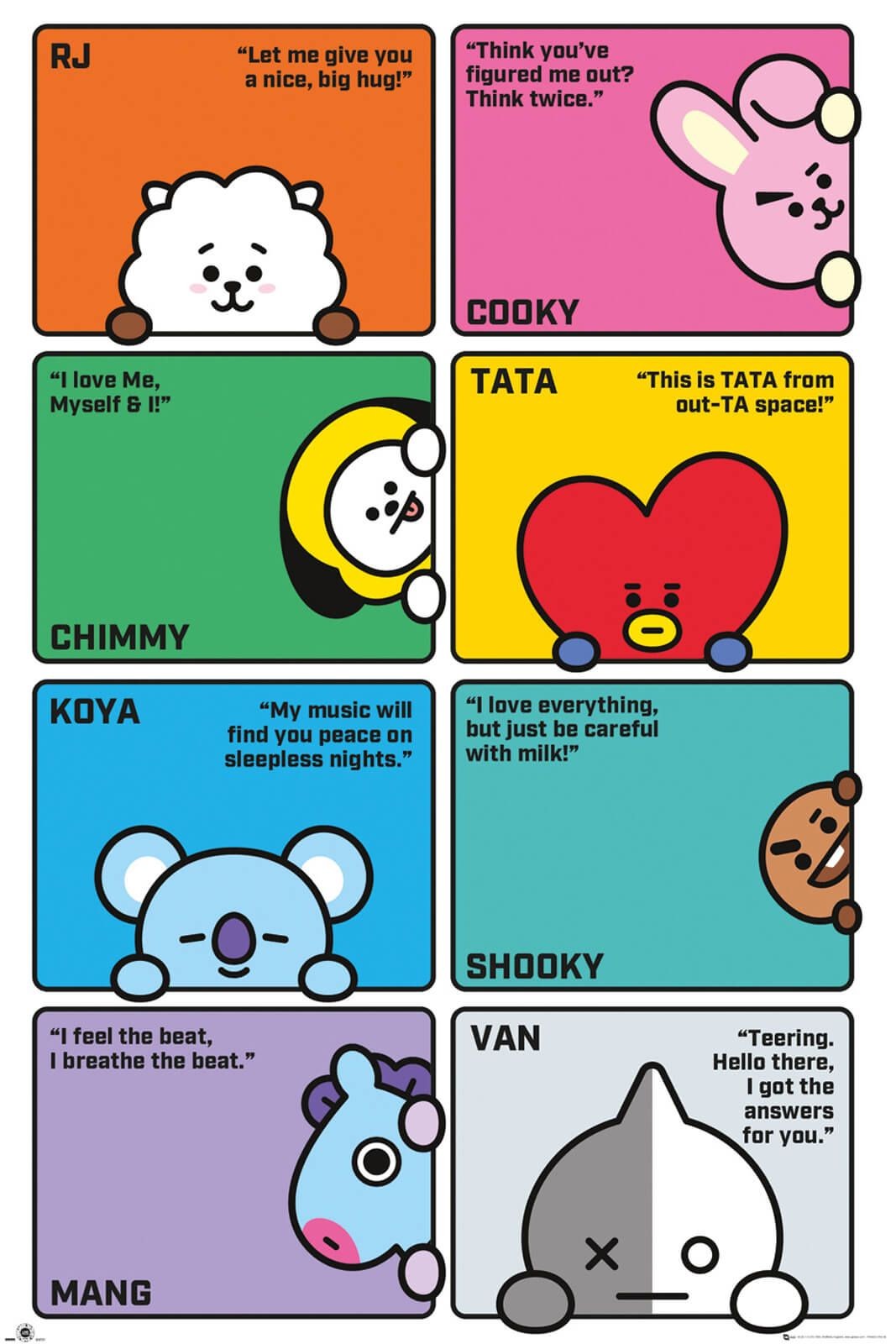 Duży plakat - BT21 Compilation (GN0898)
