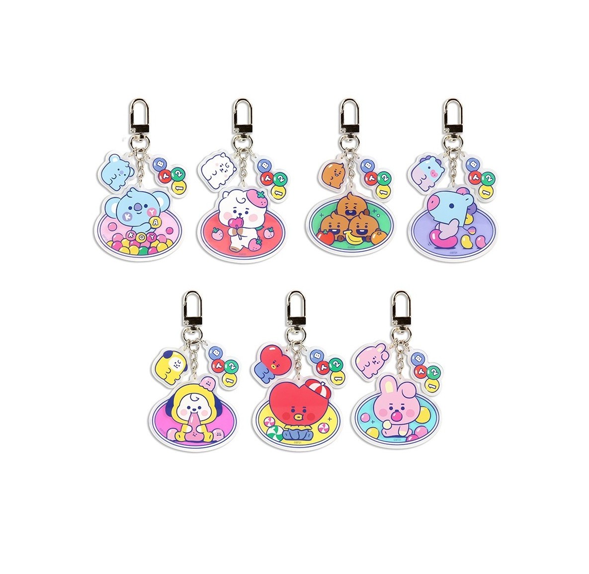 BT21 BABY ACRYLIC KEYRING JELLY CANDY (MP)
