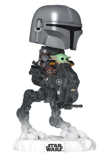 POP! Rides Star Wars - The Mandalorian with Grogu in Imperial Remnant AT-RT 837