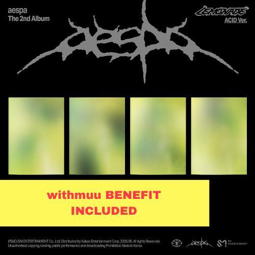 Preorder: (WITHMUU) aespa - 2nd Full Album [LEMONADE] (ACID Ver.)