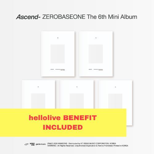 Preorder: (HELLOLIVE) ZEROBASEONE - 6th mini album [Ascend-] (11 Ver.)
