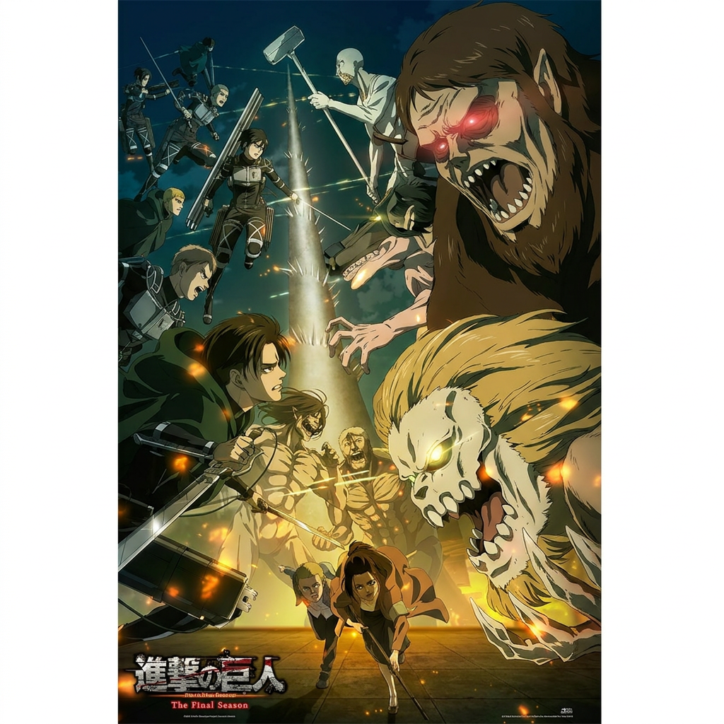 Plakat - Paradis vs Marley/Attack On Titan (GPE5832)