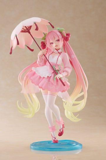 Figurka - Sakura Miku/Vocaloid (AMP) Newley Writtem Sakura Dress Ver. — zdjęcie 2