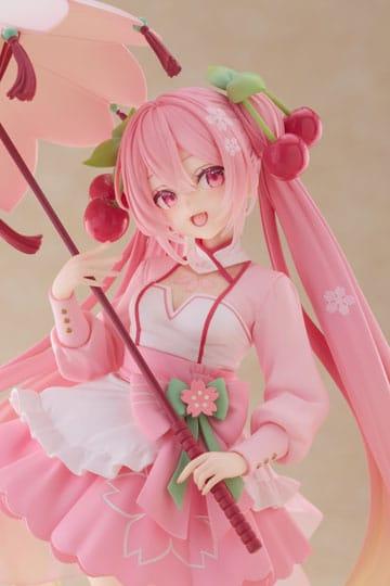 Figurka - Sakura Miku/Vocaloid (AMP) Newley Writtem Sakura Dress Ver. — zdjęcie 7