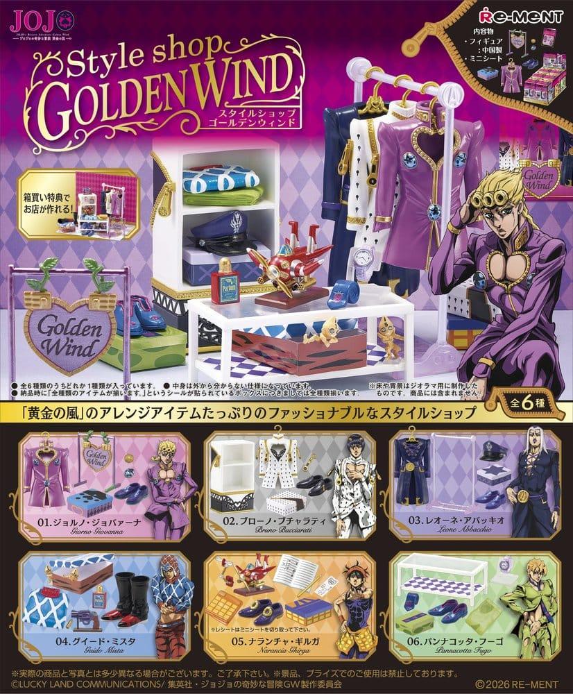 Preorder: JoJo's Bizarre Adventure Mini Figures Style Shop Golden Wind Blind Box (6)