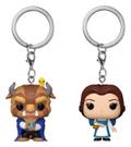 Preorder: Beauty and the Beast POP! Vinyl Keychain 2-Pack Belle & Beast 4 cm