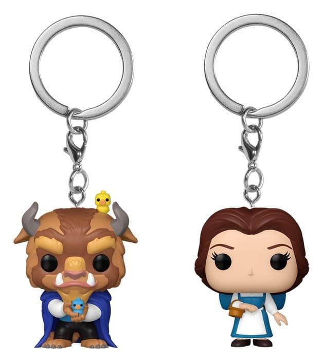 Preorder: Beauty and the Beast POP! Vinyl Keychain 2-Pack Belle & Beast 4 cm